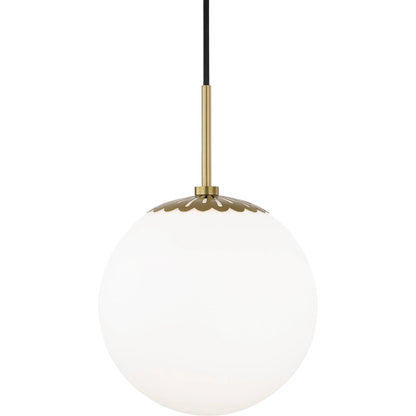 Paige Pendant by Mitzi. Made from steel in a transitional style.