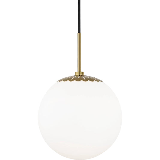 Paige Pendant by Mitzi. Made from steel in a transitional style.