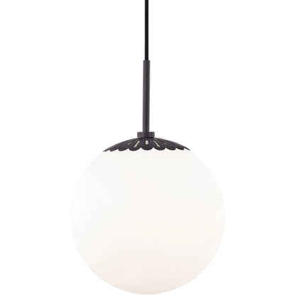 Paige Pendant by Mitzi. Made from steel in a transitional style.