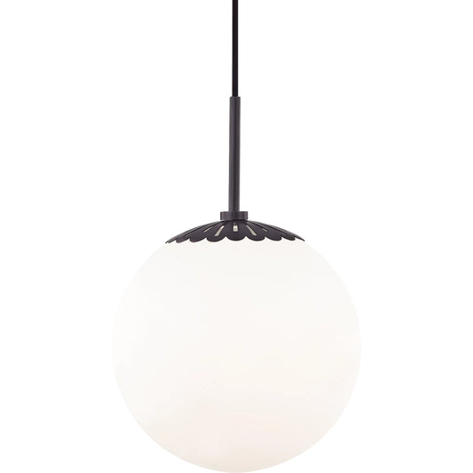 Paige Pendant by Mitzi. Made from steel in a transitional style.