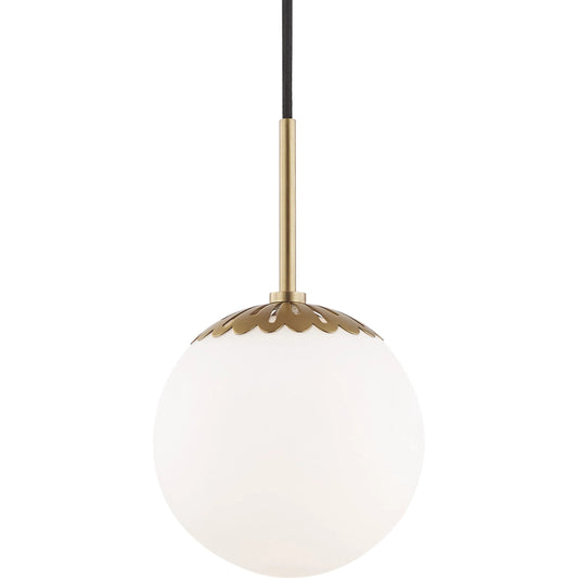 Paige Pendant by Mitzi. Made from steel in a transitional style.