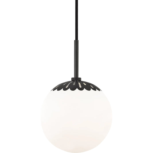 Paige Pendant by Mitzi. Made from steel in a transitional style.