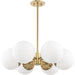 Paige Chandelier by Mitzi. Made from steel in a transitional style.