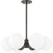 Paige Chandelier by Mitzi. Made from steel in a transitional style.