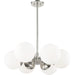 Paige Chandelier by Mitzi. Made from steel in a transitional style.