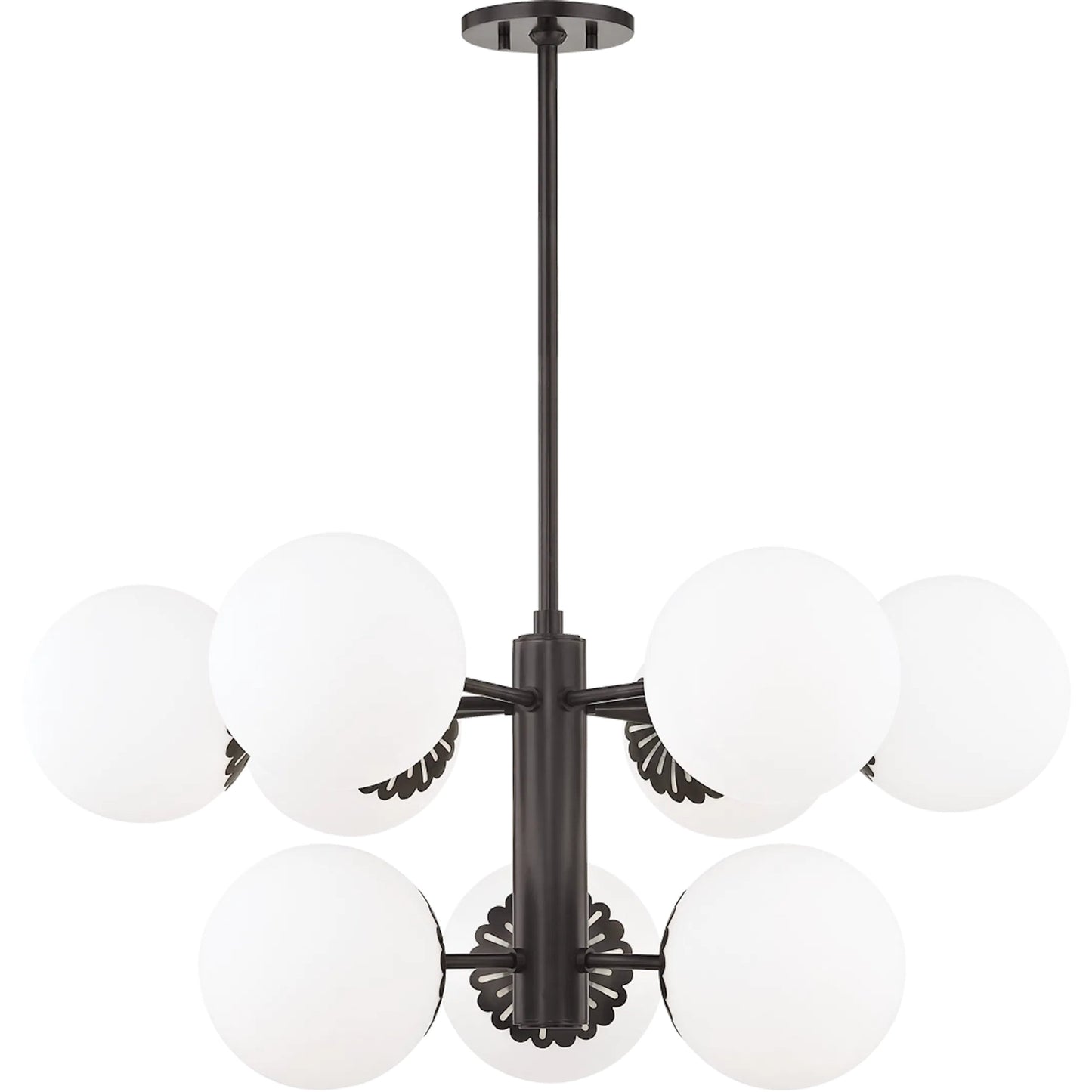 010 S-313429 | Primary Silo | Paige Chandelier by Mitzi. Made from steel in a transitional style.