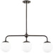 Paige Island Light by Mitzi. Made from steel in a modern style.