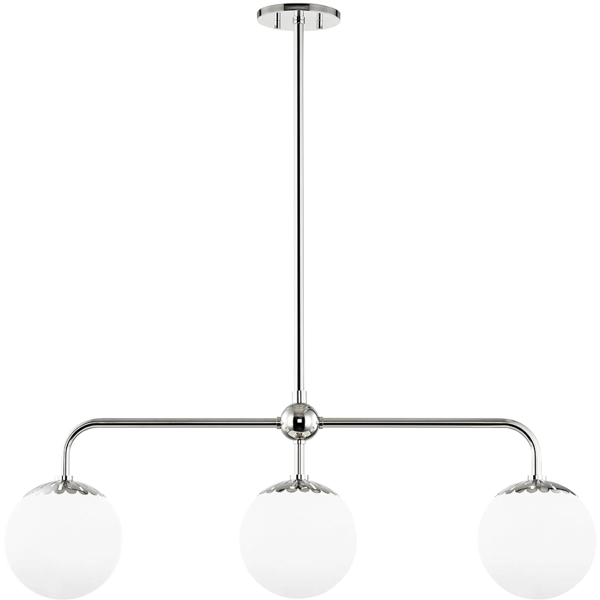 Paige Island Light by Mitzi. Made from steel in a modern style.
