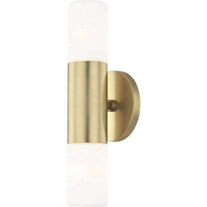 Lola Wall Sconce by Mitzi. Made from steel in a modern style.