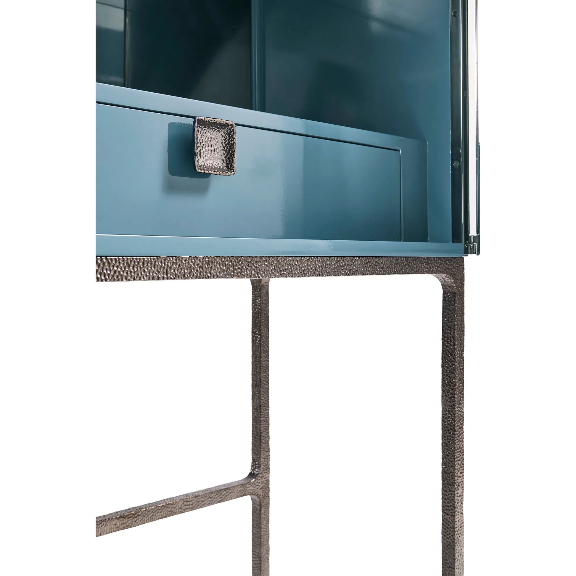 Sapphire Bar Cabinet by Jonathan Charles in chocolate apricot oak. Made from straw in a eclectic & global style.