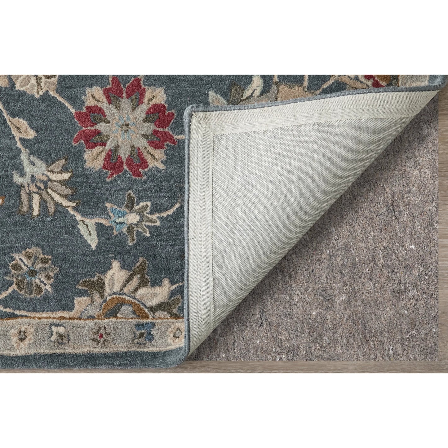 012 SI-1830605,SI-1830606,SI-1830607,SI-1830608,SI-1830609,SI-1830610 | Closeup | Rylan Transitional Oriental Rug - 8639F by Feizy in gray, ivory, red. Made from wool in a unique style.