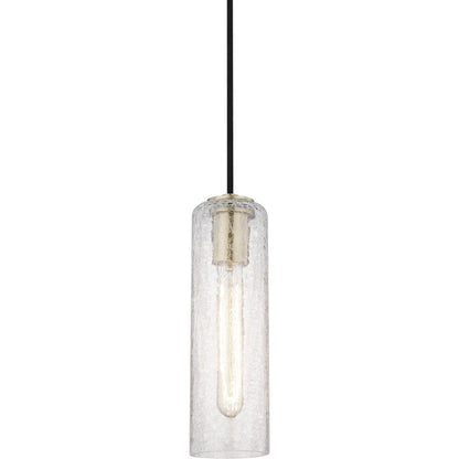 Skye Pendant by Mitzi in aged brass. Made from steel in a modern style.