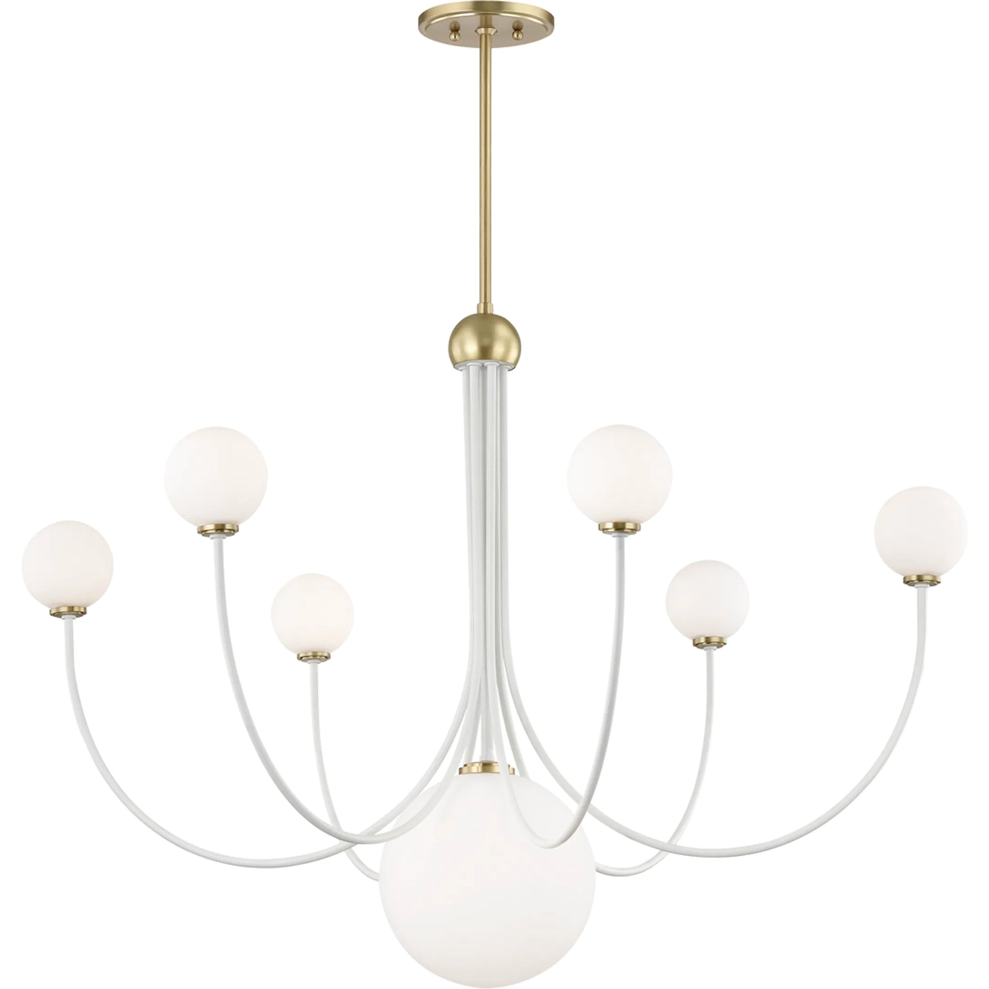 Coco Chandelier by Mitzi. Made from steel in a modern style.