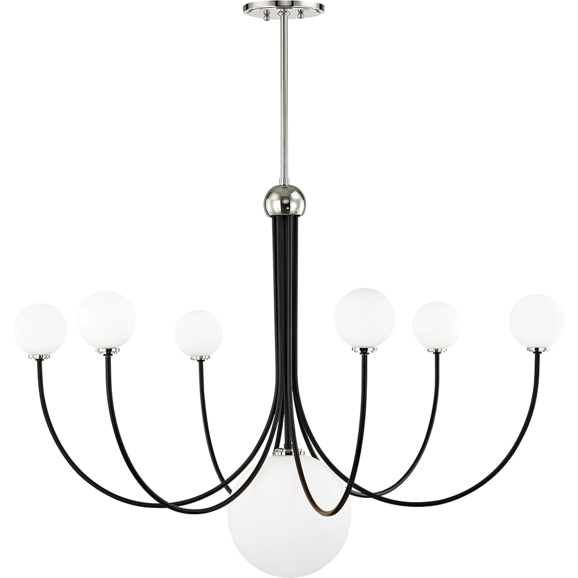 Coco Chandelier by Mitzi. Made from steel in a modern style.