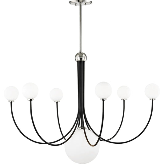 Coco Chandelier by Mitzi. Made from steel in a modern style.