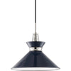 Polished Nickel, Navy / 14.00" x 5.25", Navy