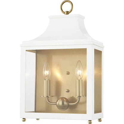 Leigh Wall Sconce by Mitzi. Made from steel in a traditional style.