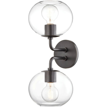 Margot Wall Sconce by Mitzi. Made from steel in a modern style.