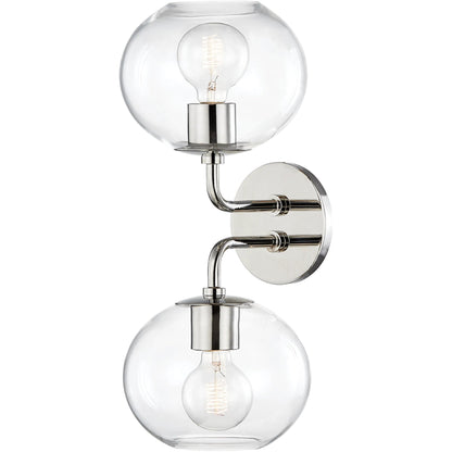 Margot Wall Sconce by Mitzi. Made from steel in a modern style.