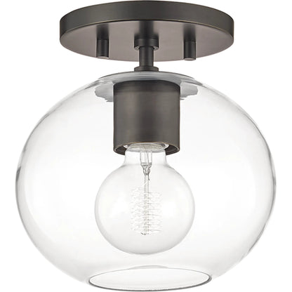 Margot Semi Flush by Mitzi. Made from steel in a modern style.