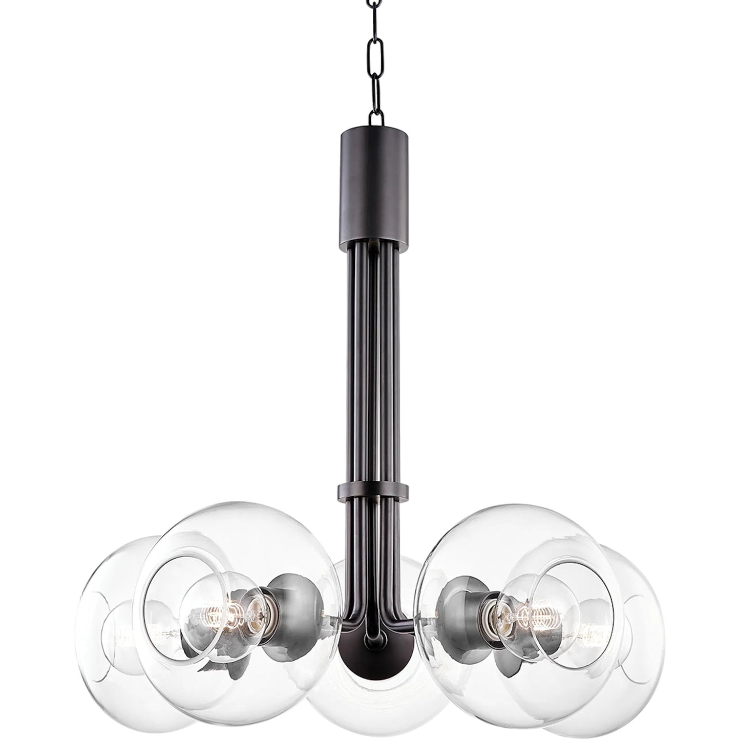 001 SR-782287 | Primary Silo | Margot Chandelier by Mitzi in old bronze. Made from steel in a modern style.