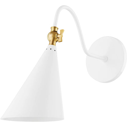 Lupe Wall Sconce by Mitzi. Made from steel in a modern style.