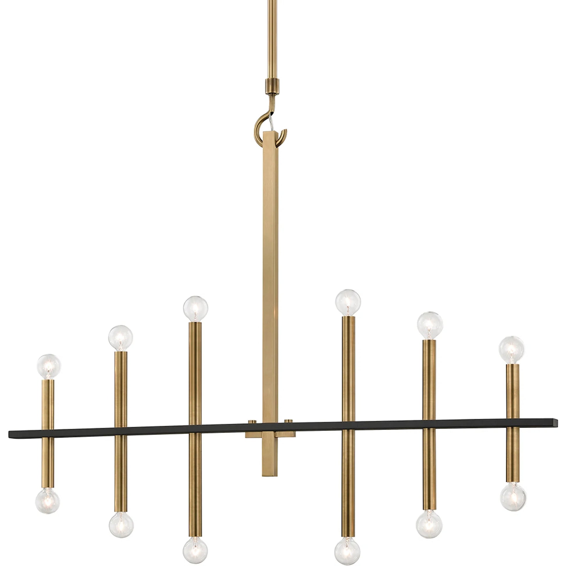 Clinton Wall Sconce by Hudson Valley. Made from brass in a modern style.