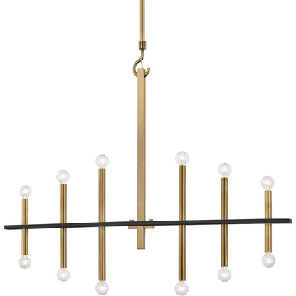 Clinton Wall Sconce by Hudson Valley. Made from brass in a modern style.