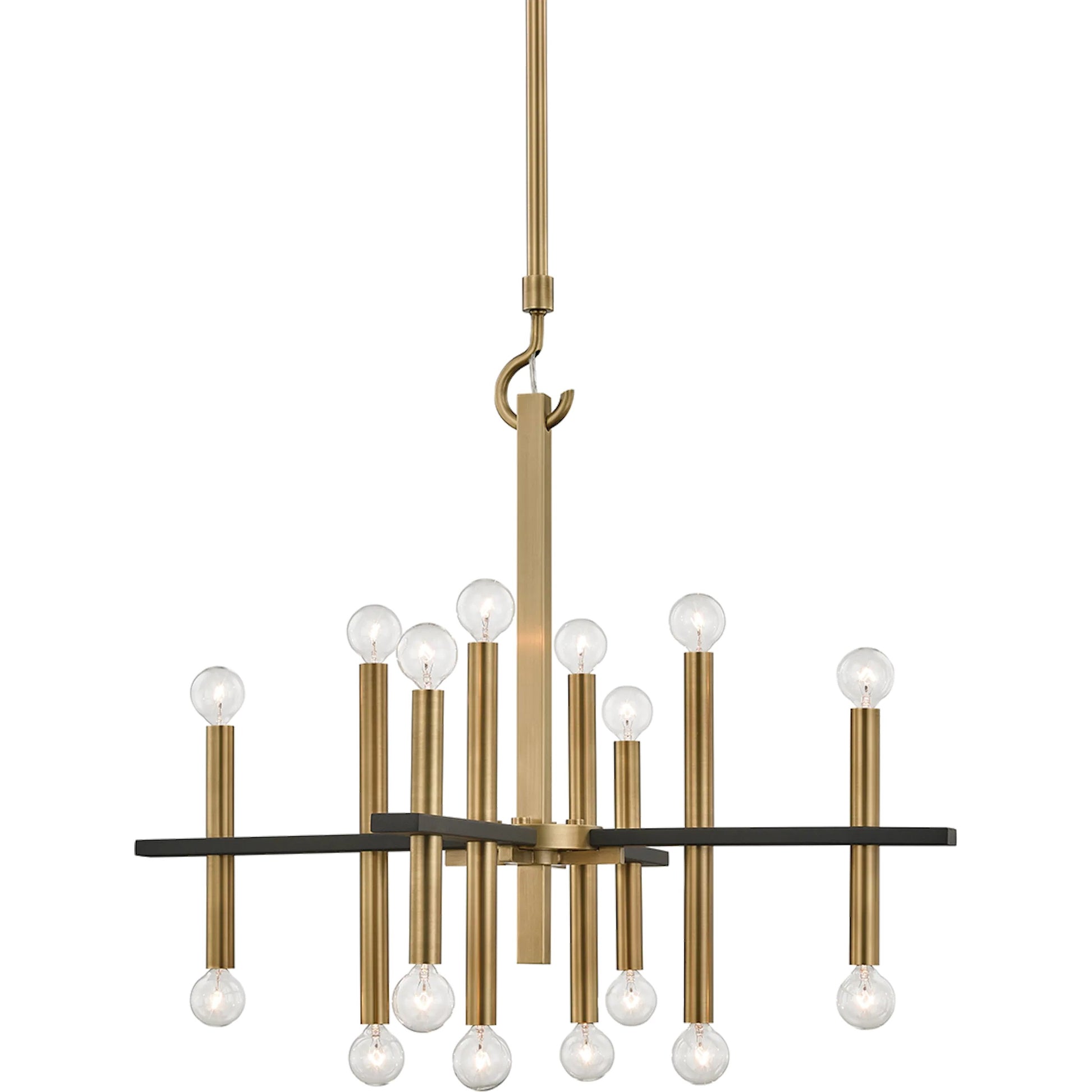 Colette Chandelier by Mitzi. Made from steel in a modern style.