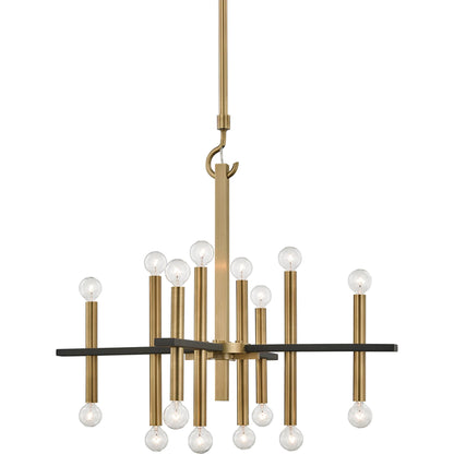 Colette Chandelier by Mitzi. Made from steel in a modern style.
