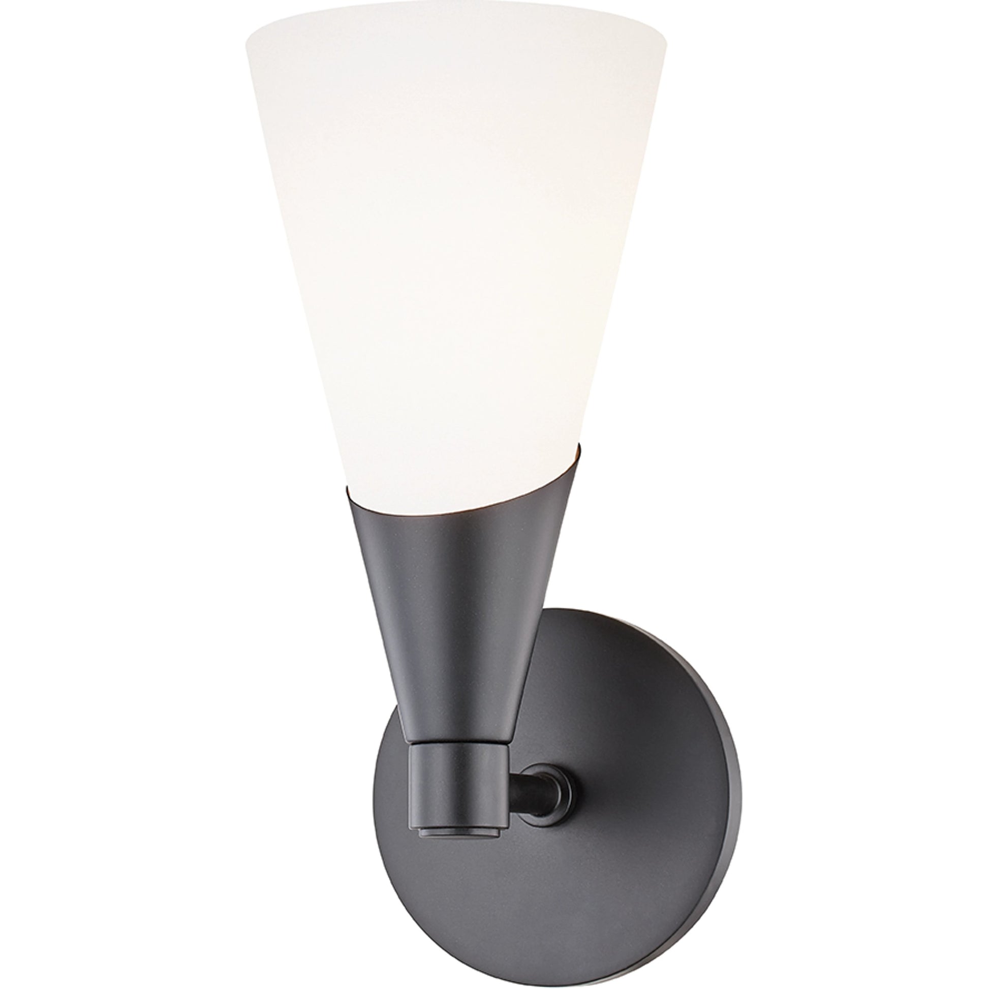 Parker Wall Sconce by Mitzi in black. Made from steel in a modern style.