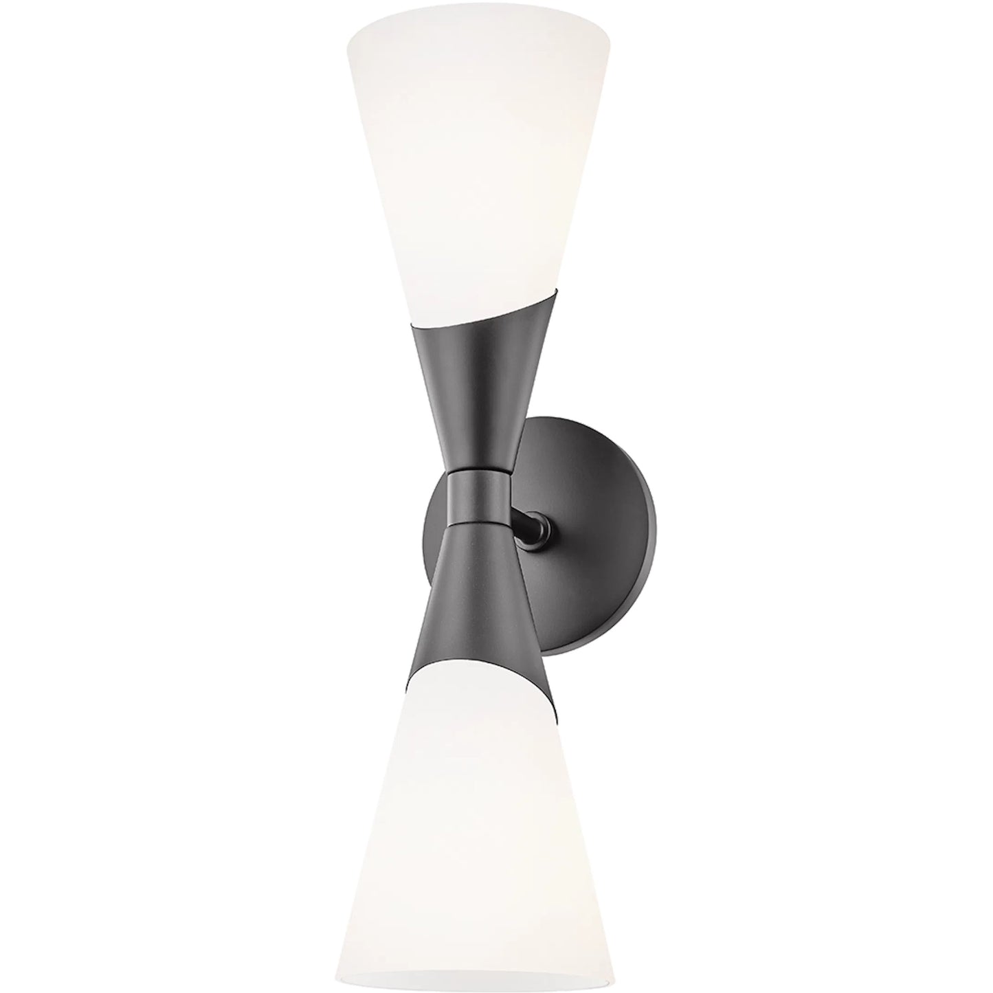 001 SR-782315 | Primary Silo | Parker Wall Sconce by Mitzi in black. Made from steel in a modern style.