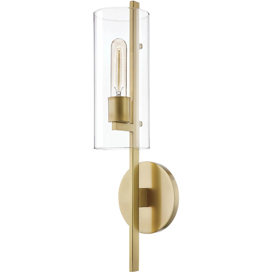 Ariel Wall Sconce by Mitzi. Made from steel in a modern style.