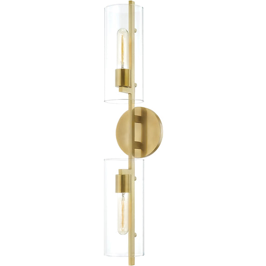 Ariel Wall Sconce by Mitzi. Made from steel in a modern style.