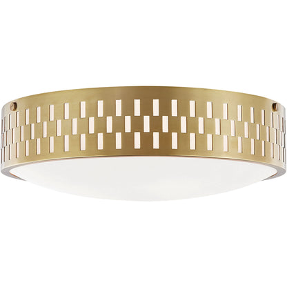 Phoebe Flush Mount by Mitzi. Made from steel in a transitional style.