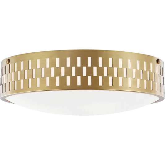 Phoebe Flush Mount by Mitzi. Made from steel in a transitional style.
