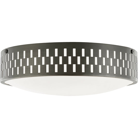 Phoebe Flush Mount by Mitzi. Made from steel in a transitional style.