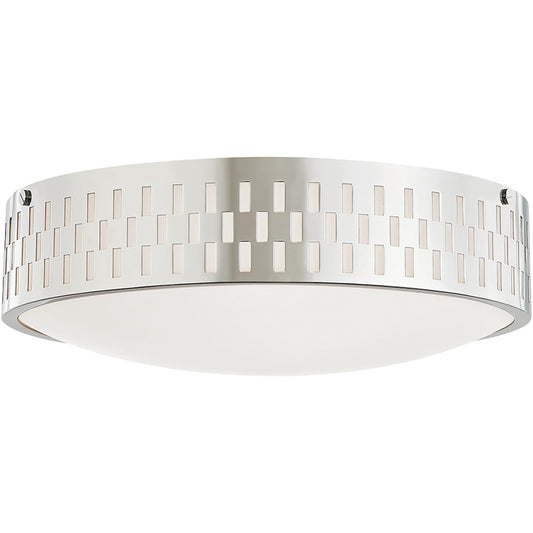 Phoebe Flush Mount by Mitzi. Made from steel in a transitional style.