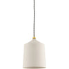 Aged Brass Matte White
