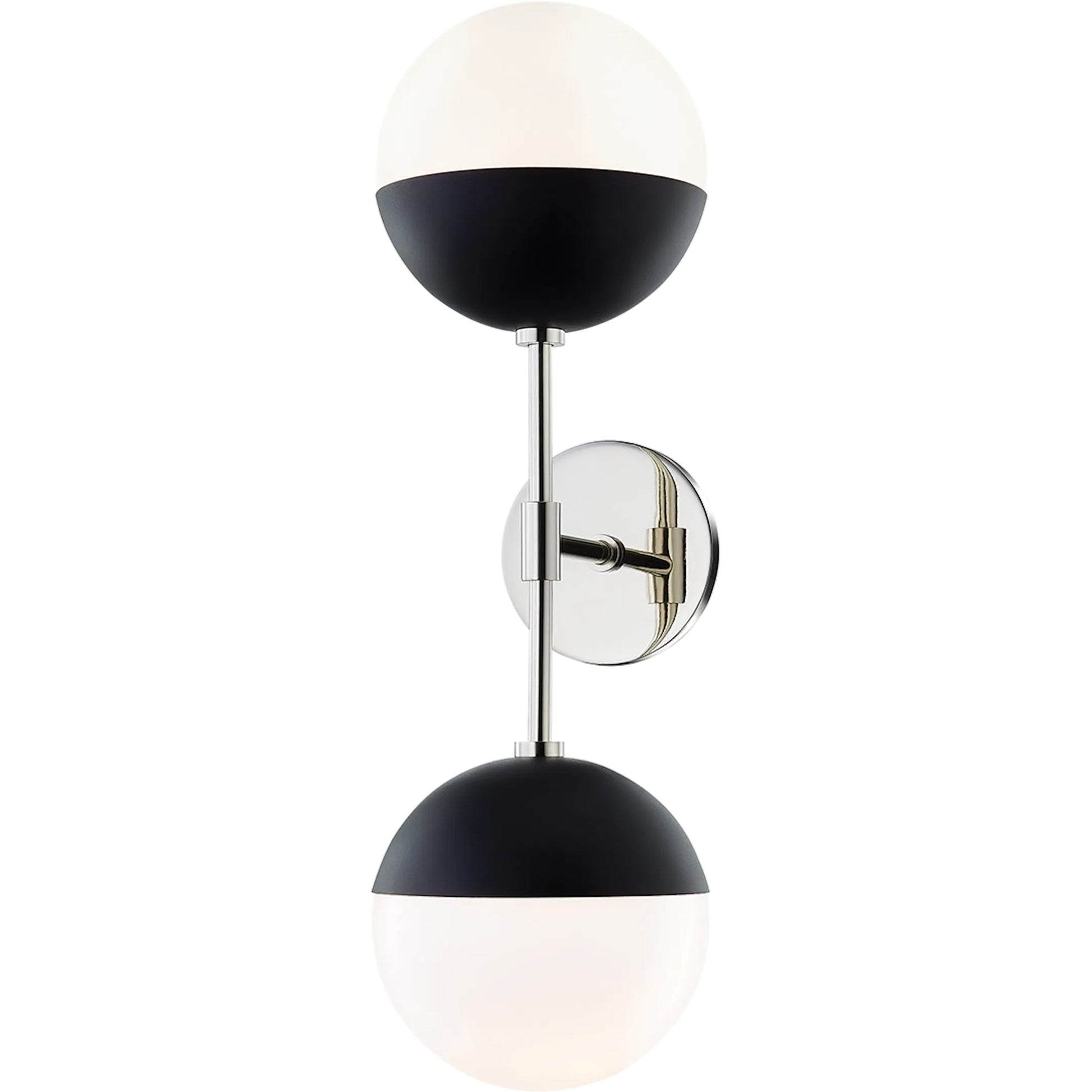 Renee Wall Sconce by Mitzi in aged brass black. Made from steel in a modern style.