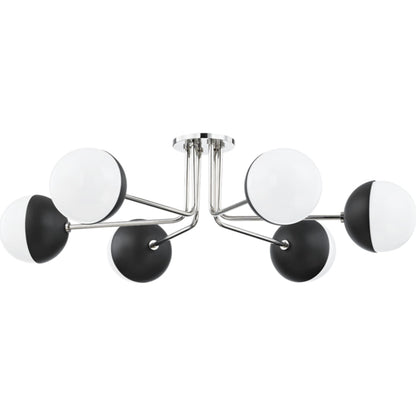 Renee Semi Flush Mount by Mitzi. Made from steel in a modern style.