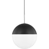 Polished Nickel, Black / Large