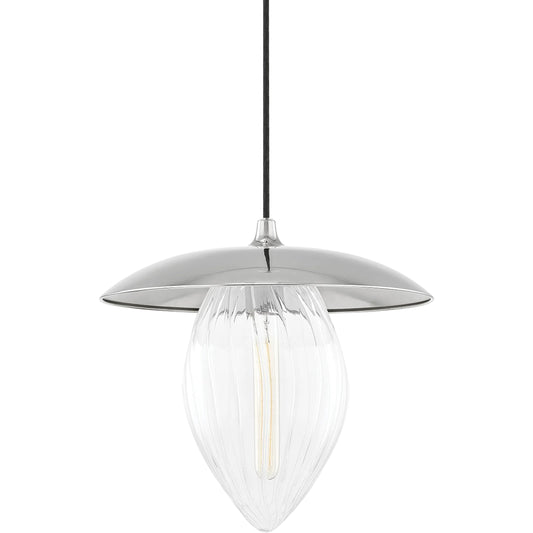 Lana Pendant by Mitzi in polished nickel. Made from steel in a transitional style.