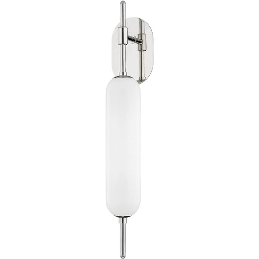 Miley Wall Sconce by Mitzi. Made from steel in a modern style.