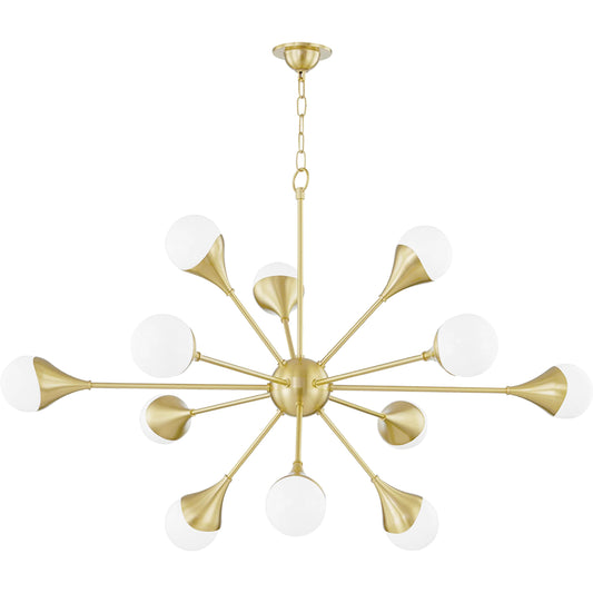 Ariana Chandelier by Mitzi. Made from steel in a modern style.