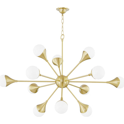 Ariana Chandelier by Mitzi. Made from steel in a modern style.