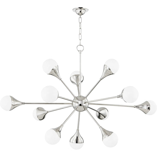 Ariana Chandelier by Mitzi. Made from steel in a modern style.
