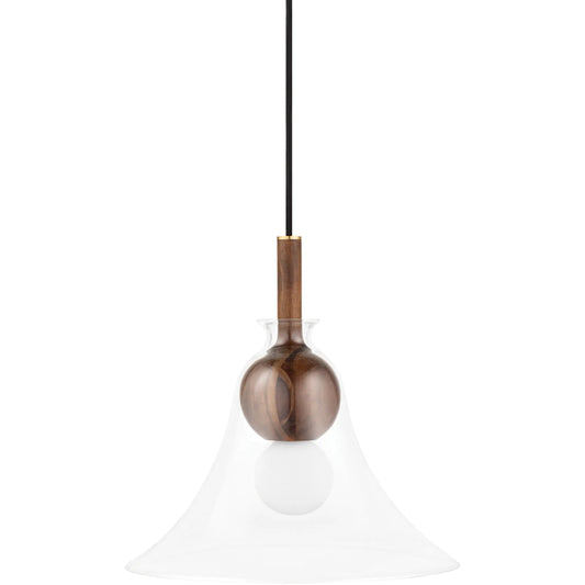 Dani Pendant by Mitzi in aged brass. Made from steel in a modern style.