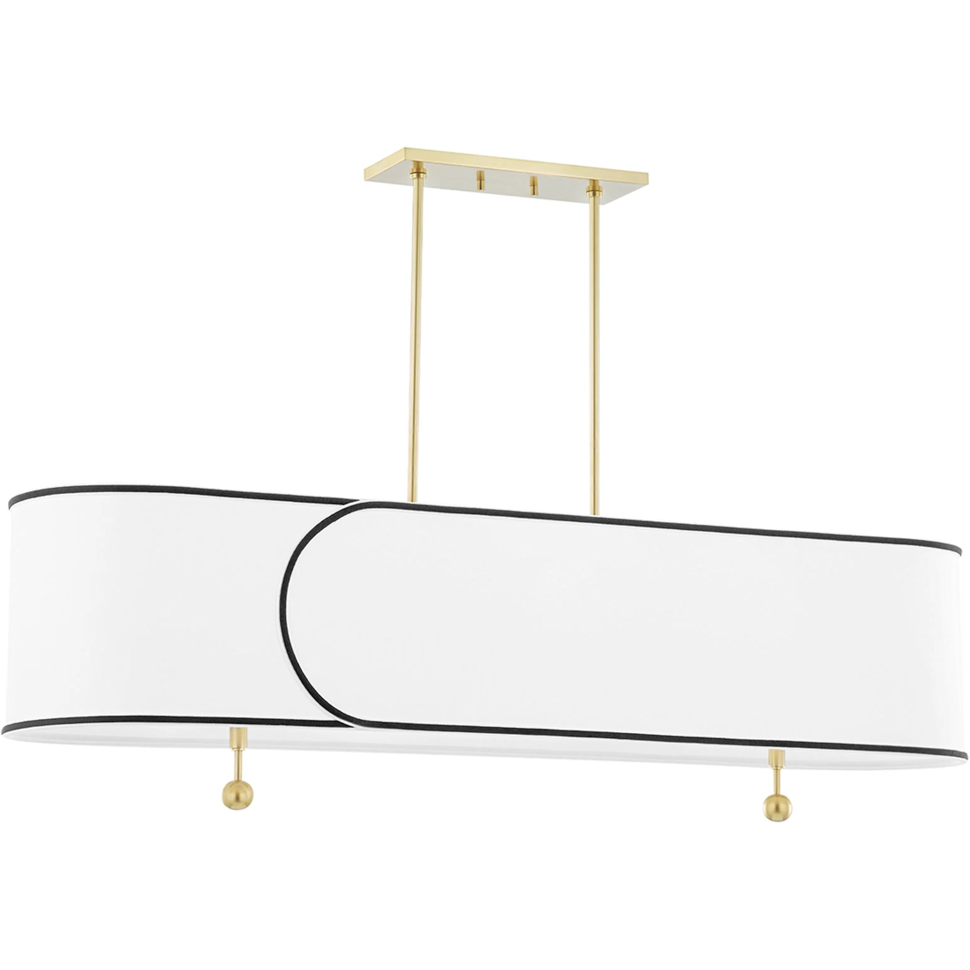 Lindley 5 Light Pendant by Hudson Valley. Made from brass in a transitional style.
