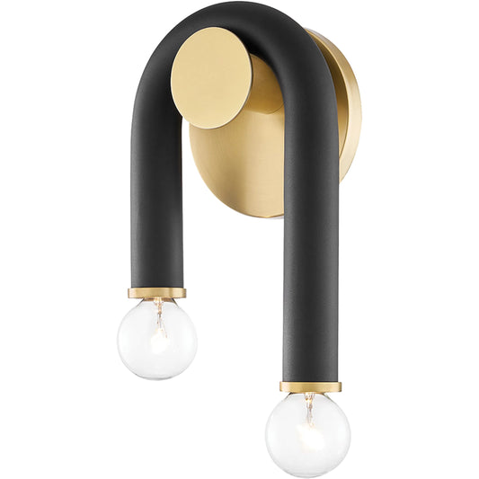 Whit Wall Sconce by Mitzi. Made from steel in a modern style.